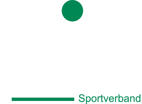 Logo des DJK Sportverbands in Wei&szlig; und Gr&uuml;n mit den Buchstaben &bdquo;DJK&ldquo; und dem Schriftzug &bdquo;Sportverband&ldquo;.