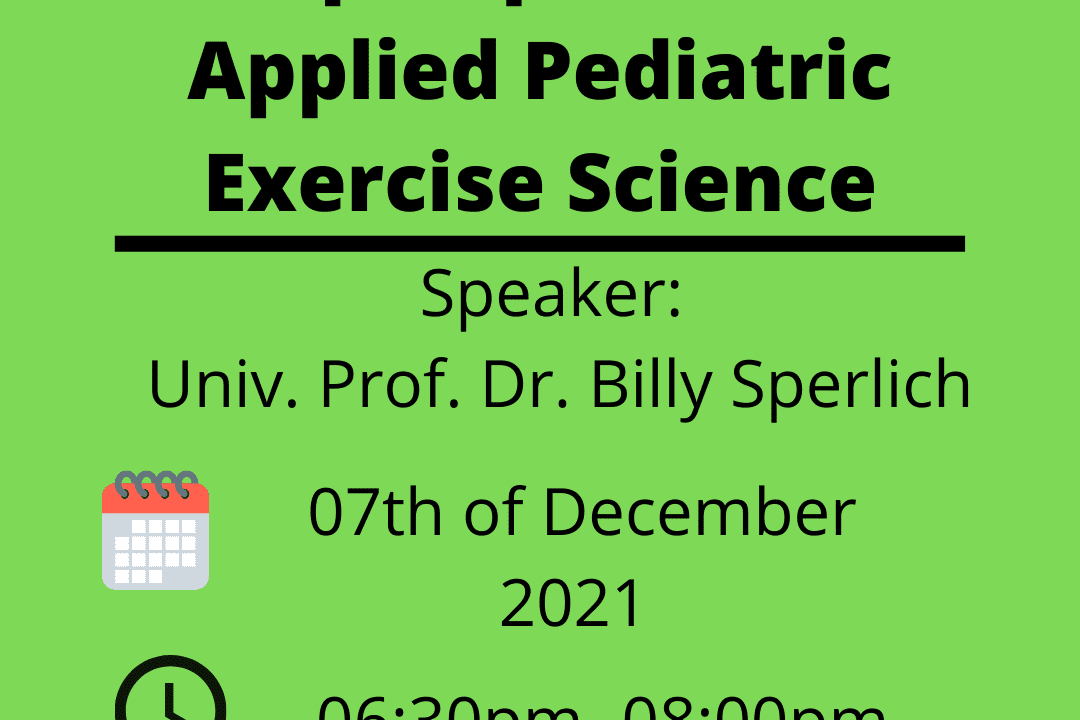 Poster zum DJK-OnlineCampus mit Informationen zu einem Vortrag &uuml;ber angewandte Kinderbewegungswissenschaften am 07. Dezember 2021.