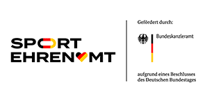 Logo der Initiative "Sport ehrenamt", gef&ouml;rdert vom Bundeskanzleramt des Deutschen Bundestages.